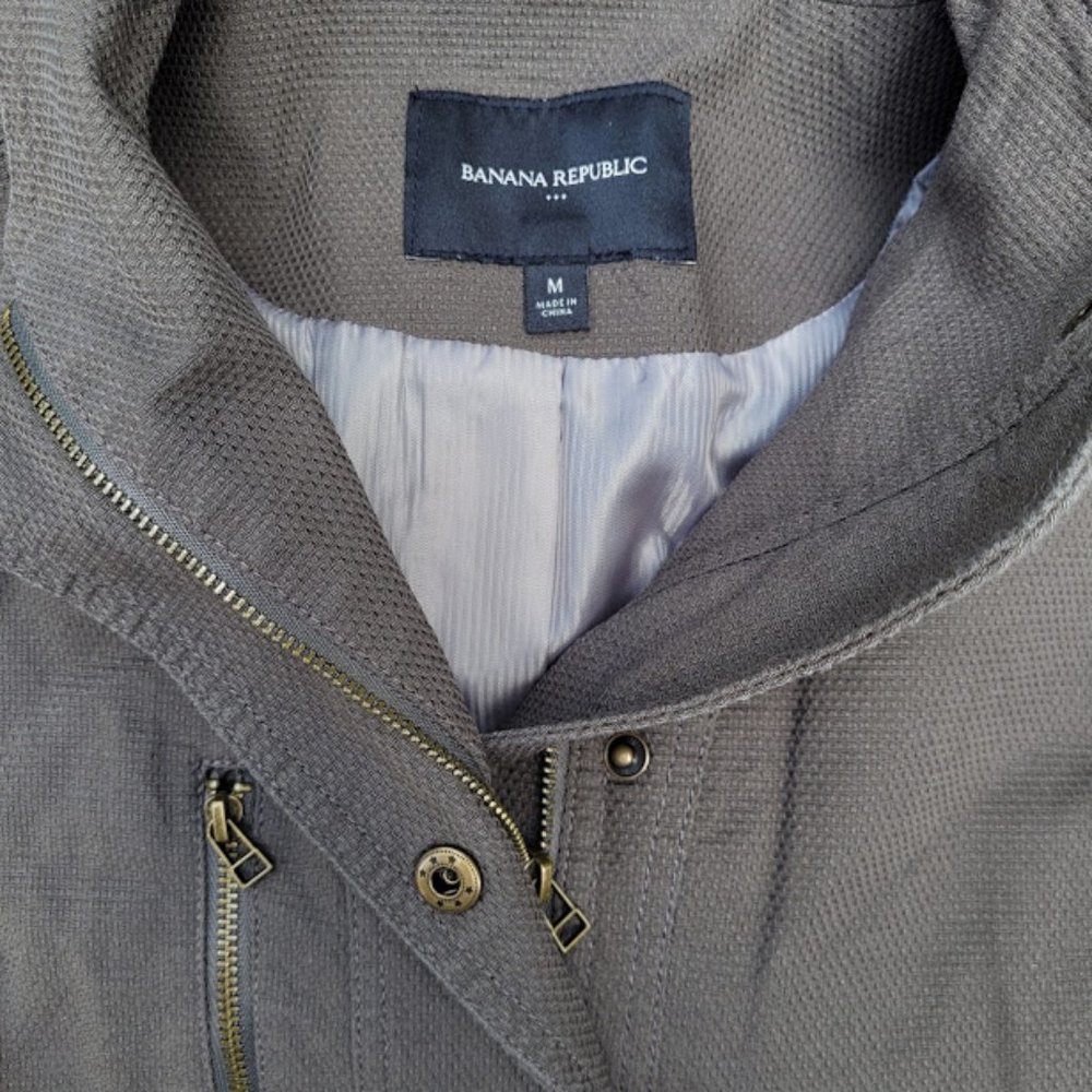SOLD: Banana Republic Military Cropped Jacket M - Picture 3 of 8
